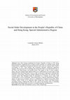 Research paper thumbnail of Social Order Development in the People’s Republic of China and Hong Kong, Special Administrative Region