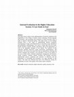 Research paper thumbnail of Internal evaluation in higher education: case study in Iran