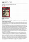 Research paper thumbnail of Blurred Boundaries. Review of Asian Encounters in FRONTLINE by Lipi Ghosh