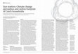 Research paper thumbnail of Size matters: Climate change perception and carbon footprint of Czech households