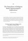 Research paper thumbnail of The naturalness of religious belief: epistemological implications