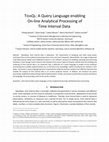 Research paper thumbnail of TIDAQL: A Query Language enabling On-line Analytical Processing of Time Interval Data