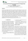 Research paper thumbnail of A Procurement Mechanism for Dynamic Resource Pricing In Cloud Computing