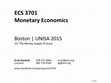 Research paper thumbnail of Monetary Economics (ECS3701) (15) The Money Supply Process