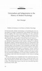 Research paper thumbnail of Universalism and Indigenization in the History of Modern Psychology (2006)