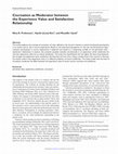 Research paper thumbnail of Cocreation as moderator between the experience value and satisfaction relationship