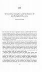 Research paper thumbnail of Generative Metaphor and the History of Psychological Discourse (1990)