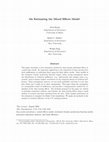 Research paper thumbnail of On Estimating the Mixed Effects Model