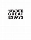 Research paper thumbnail of How to Write Great Essays