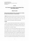 Research paper thumbnail of RSA 2014 - "Historia di Santa Chaterina da Siena, cioè quando prese lo habito, per modo di rapresentatione et commedia insieme" - An unknown Early Modern Italian Religious Play: Johns Hopkins MSB 99