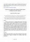 Research paper thumbnail of Compaction, permeability and flow simulation for liquid composite moulding of natural fibre composites