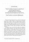 Research paper thumbnail of “THE FAVOURITE FOOD OF AN ESTONIAN IS ANOTHER ESTONIAN”: A Paremiological Insight into National Communication Style