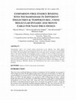 Research paper thumbnail of COMPARISON FREE ENERGY BINDING SITES NEURAMINIDASE IN DIFFERENT DIELECTRICS & TEMPERATURES , USING MOLECULAR DYNAMIC AND MONTE CARLO FOR NANO DRUG DESIGN