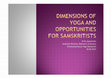 Research paper thumbnail of Dimensions of Yoga and Opportunities for Samskritists