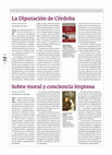 Research paper thumbnail of Sobre moral y conciencia impresa, Andalucía en la Historia, 32 (2011)