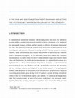 Research paper thumbnail of The fair and Equitable Treatment