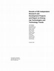 Research paper thumbnail of Results of SEI Independent Research and Development Projects and Report on Emerging Technologies and Technology Trends