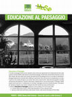 Research paper thumbnail of Educazione al paesaggio 2015-2016