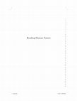 Research paper thumbnail of Reading Human Nature: Literary Darwinism in Theory and Practice