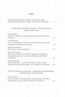 Research paper thumbnail of Von der Systemphilosophie zur systematischen Philosophie – Nicolai Hartmann (zusammen mit Gerald Hartung und Claudius Strube). Berlin – Boston: de Gruyter 2012 - Inhaltsverzeichnis