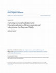 Research paper thumbnail of Exploring Conceptualization and Operationalization of Interorganizational Interactions: An Empirical Study