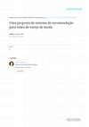 Research paper thumbnail of UMA PROPOSTA DE SISTEMA DE RECOMENDAÇÃO PARA REDES DE VAREJO DE MODA