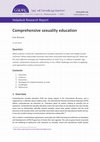 Research paper thumbnail of Comprehensive sexuality education