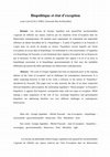 Research paper thumbnail of Biopolitique et état d'exception