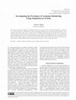 Research paper thumbnail of Investigating the Prevalence of Academic Redshirting Using Population-Level Data