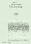 Research paper thumbnail of 'Critically Evolving: Critical Approaches to Arts Based Research' (editorial) UNESCO Observatory Multidisciplinary Journal in the Arts (open source e-journal)