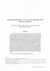 Research paper thumbnail of Water-dispersible clay in soils treated with sewage sludge