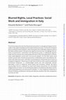 Research paper thumbnail of Blurred Rights, Local Practices: Social Work and Immigration in Italy