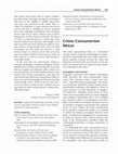 Research paper thumbnail of Hayward, K. J and Kindynis, T (2013) ‘The crime-consumerism nexus’ in Ross, J (Ed) Encyclopaedia of Street Crime in America, Thousand Oaks, CA: Sage.