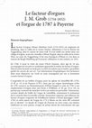 Research paper thumbnail of Le facteur d'orgues J. M. Grob (1754-1832) et l'orgue de 1787 à Payerne en Suisse