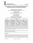 Research paper thumbnail of Value Added Tax and Consumption Expenditure Behaviour of Households in Nigeria: An Empirical Investigation