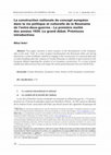 Research paper thumbnail of La Construction Nationale du Concept Européen dans la Vie Politique et Culturelle de la Roumanie de L’entre-deux-guerres - La Première Moitié des Années 1920. Le Grand Débat. Prémisses Introductives