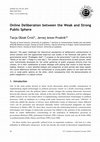 Research paper thumbnail of Oblak Crnic, Tanja and Jernej Amon Prodnik - Online Deliberation between the Weak and Strong Public Sphere