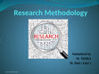 Research paper thumbnail of Research Methodology Introduction