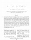 Research paper thumbnail of Quantitative Bathymetric Models for Late Quaternary Transgressive-Regressive Cycles of the Po Plain, Italy