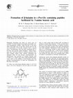 Research paper thumbnail of Formation of β-hairpins in l-Pro-Gly containing peptides facilitated by 3-amino benzoic acid