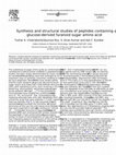 Research paper thumbnail of Synthesis and structural studies of peptides containing a glucose-derived furanoid sugar amino acid