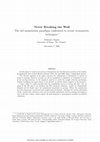 Research paper thumbnail of Never Breaking the Wall: The Old Assimilation Paradigm Confronted to Recent Econometric Techniques