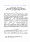 Research paper thumbnail of CONGRÈS AIPTLF, QUÉBEC, 2008 SENTIMENT DE RÉUSSITE DE CARRIÈRE, QUALITÉ DU TRAVAIL ET ÉQUILIBRE DE VIE