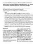 Research paper thumbnail of Molecular systematics and phylogeography in the fairy shrimp Tanymastix stagnalis based on mitochondrial DNA