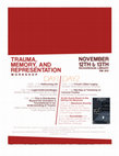 Research paper thumbnail of Trauma, Memory and Representation (workshop)