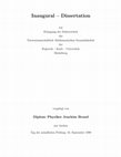 Research paper thumbnail of Optische Potentiale und Dyson-Gleichung jenseits der Einteilchen-Greensfunktion: Theorie der erweiterten Zweiteilchen-Greensfunktionen und der dynamischen Greensfunktion