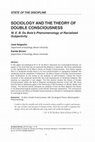 Research paper thumbnail of Sociology and the Theory of Double Consciousness