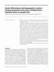 Research paper thumbnail of Genetic differentiation and biogeography in southern European populations of the genus Scardinius (Pisces, Cyprinidae) based on allozyme data