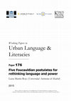 Research paper thumbnail of Five Foucauldian postulates for rethinking language and power