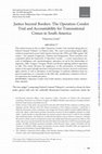 Research paper thumbnail of Justice beyond Borders: The Operation Condor Trial and Accountability for Transnational Crimes in South America